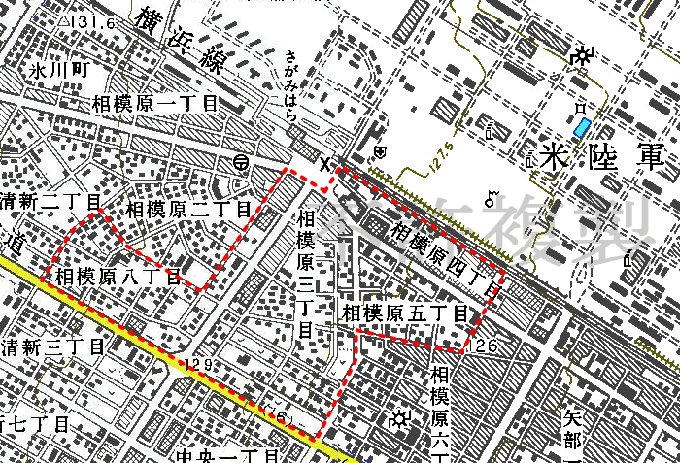 相模原東商店会 範囲図