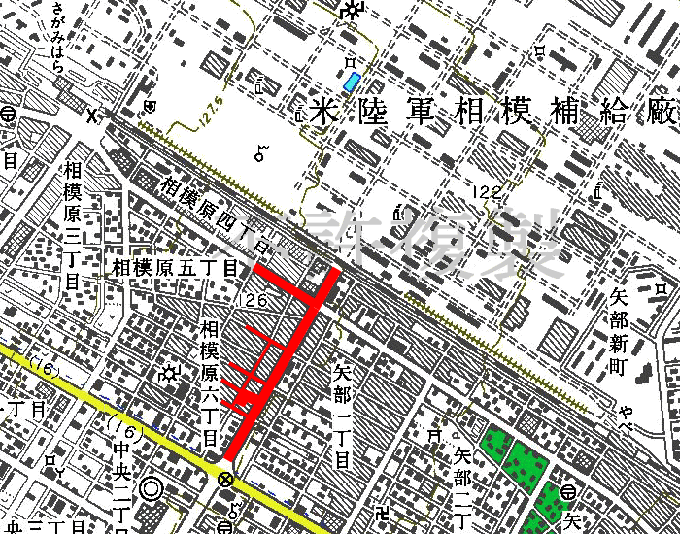 西門商店街協同組合 範囲図