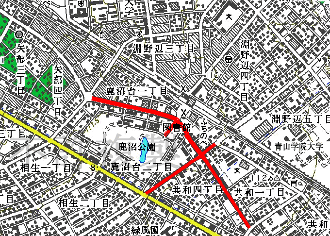 淵野辺駅南口商栄会 範囲図