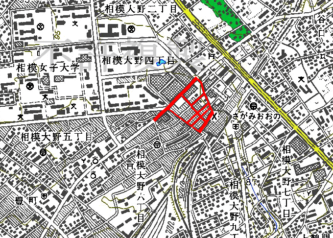 相模大野北口商店会 範囲図