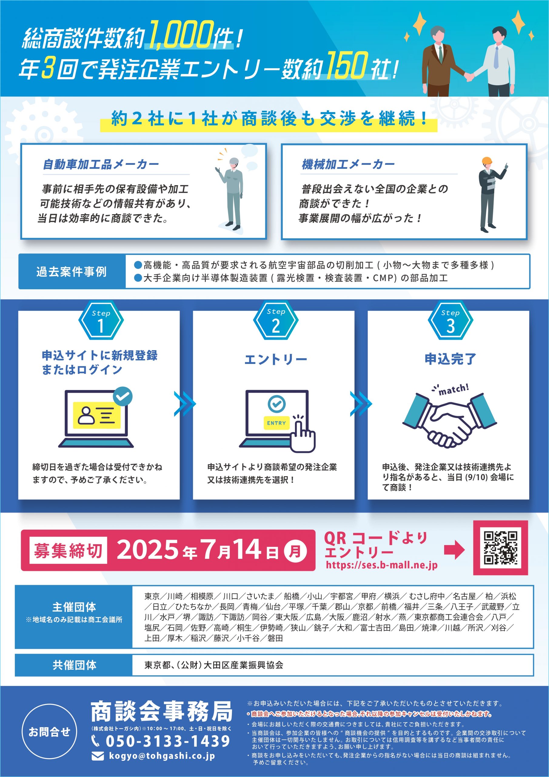 全国ものづくり受発注商談会(9月)について | 相模原商工会議所